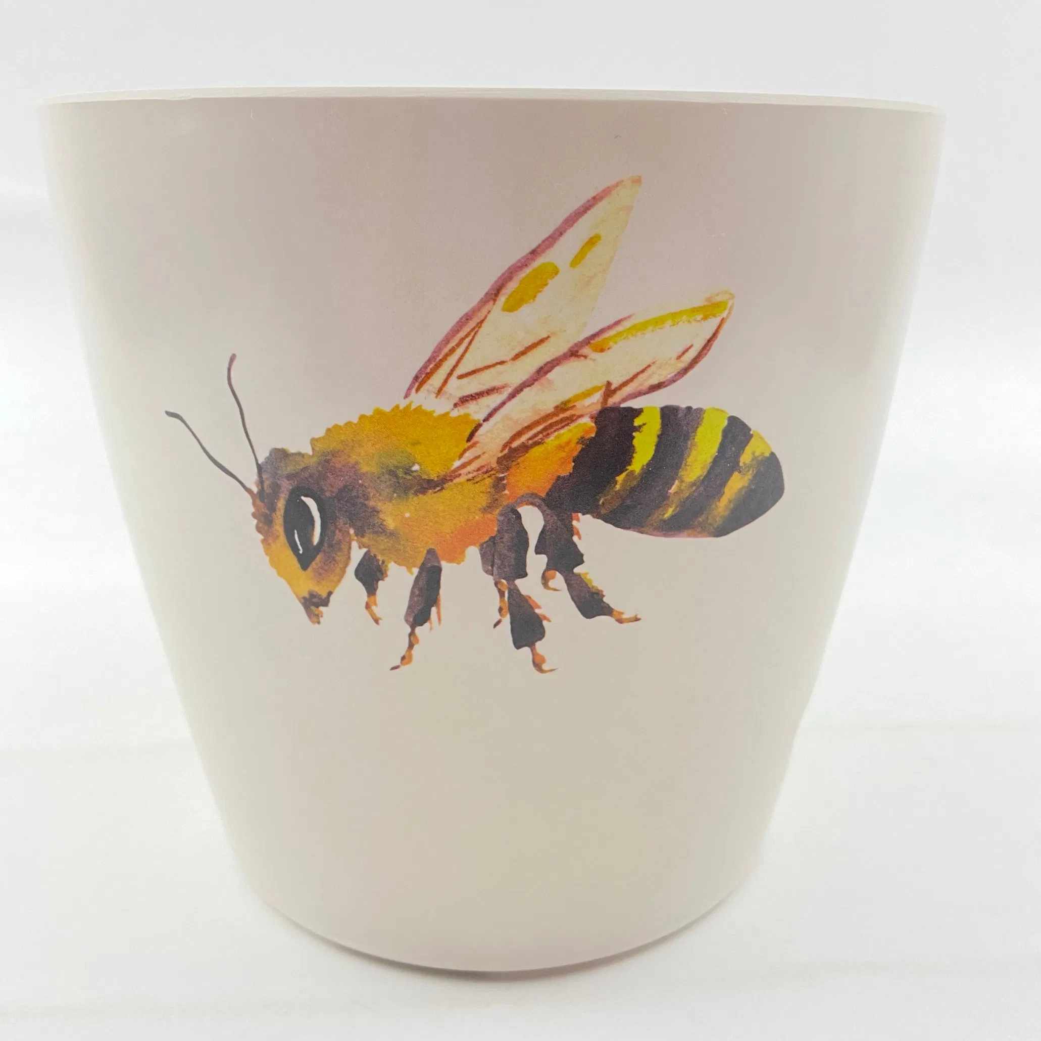 Eco-Friendly Bamboo Fiber Flower Pot Can Customized Logo