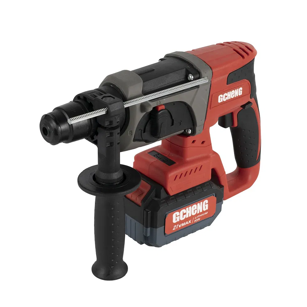 Durable Compact 2470 Series Rubber-Coated Three-Function Lithium-Ion Electric Hammer