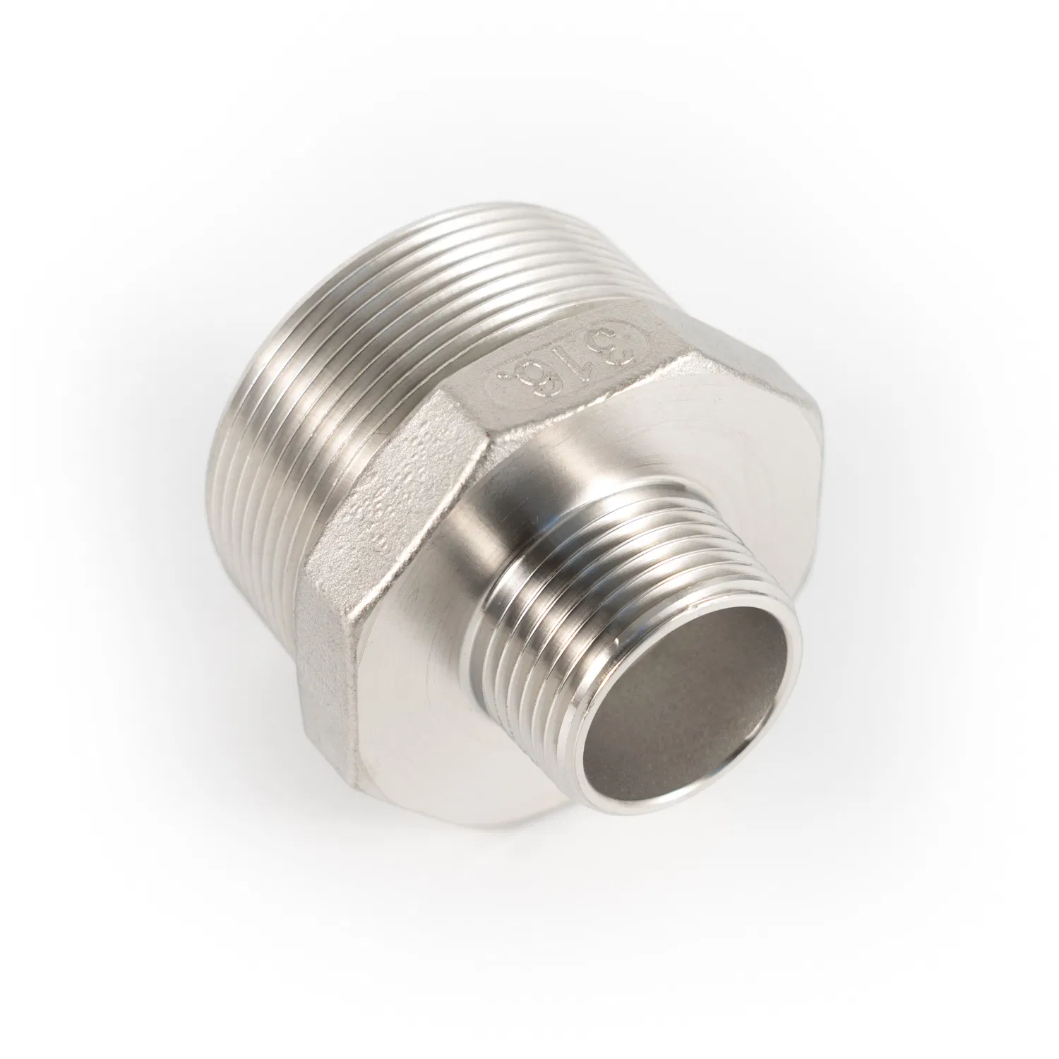Premium Stainless Steel Hex Nipple Male Connector for Durable Connections