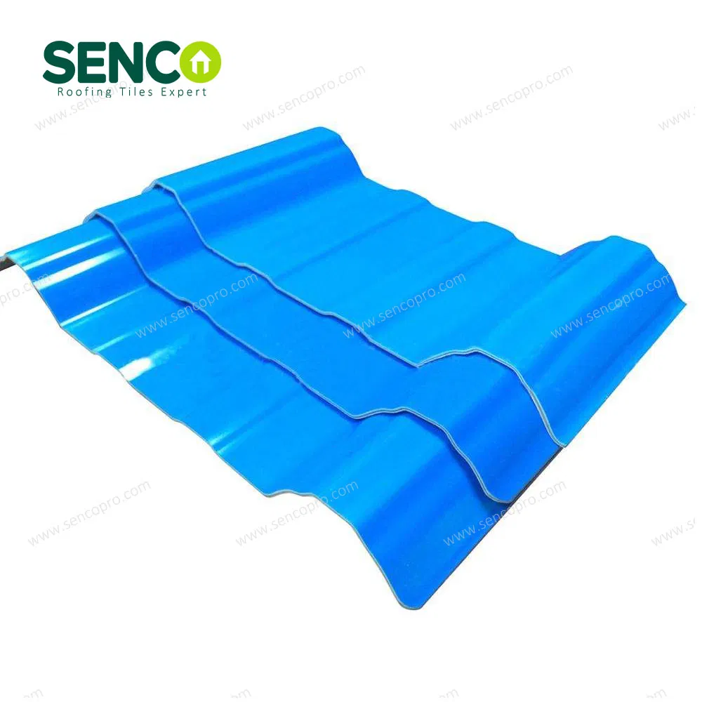Customized Multi-Color Corrosion-Resistant ASA PVC Roof Tiles for House Villa Factory