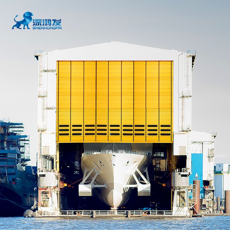 Modern PVC Folding Rapid Stacking Door High-Speed Windproof Roll-up for Interior for Warehouses