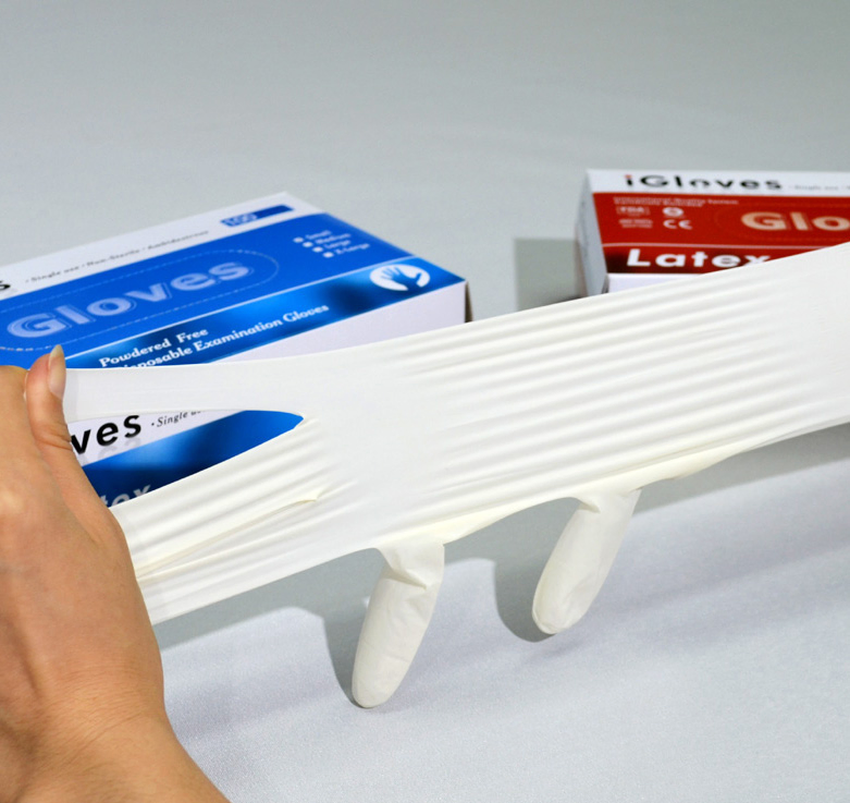 Malaysia Natural Rubber Disposable Examination Latex Gloves Free Samples