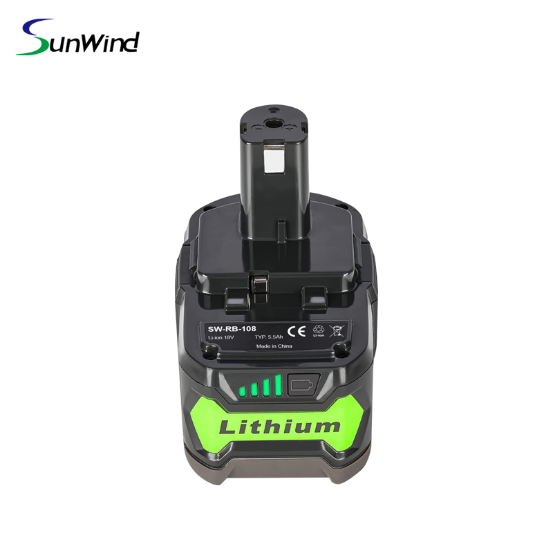 18V 5.5ah 6.2ah P108 Rechargeable Power Tool Battery for Ryobi P108