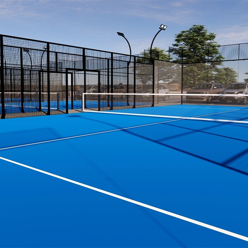 Professional Padel Field Cage Tennis Pitch Futsal Court Stadium Construction High Quality Tennis Court Equipment