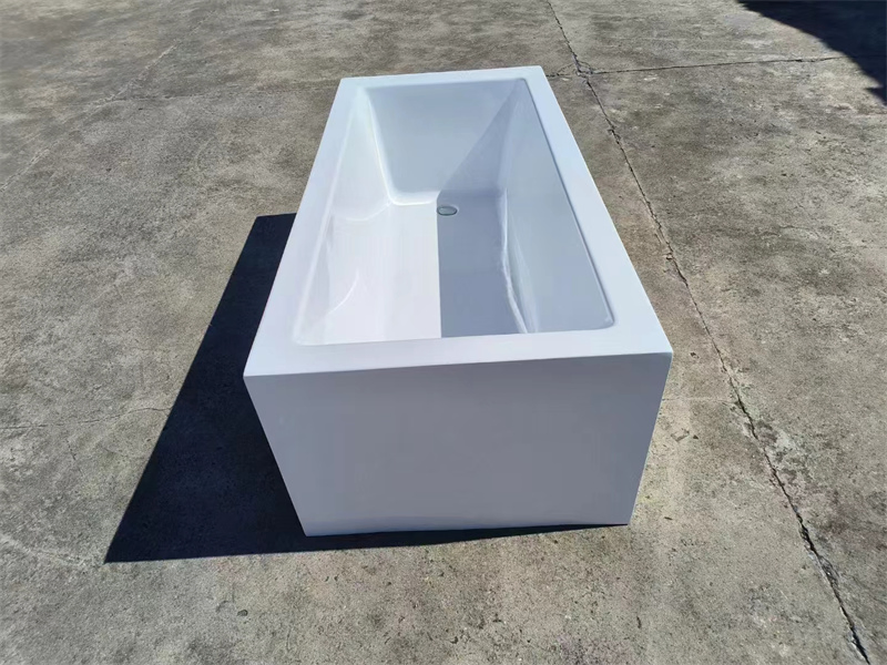 Made in China Oval Portable Bathtub for Adults Shower White Acrylic