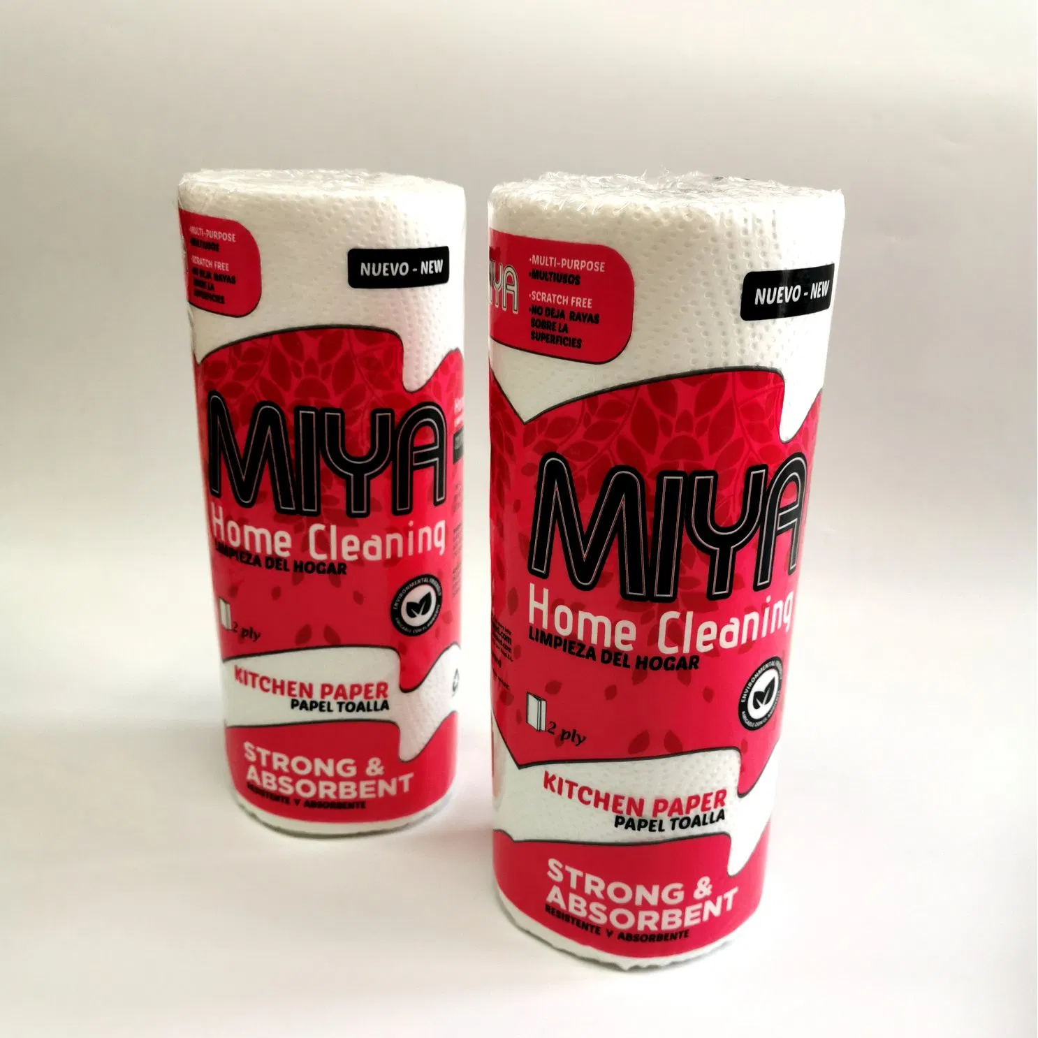 100% Virgin Wood Pulp High Absorbency Full Embossed Kitchen Paper Towel