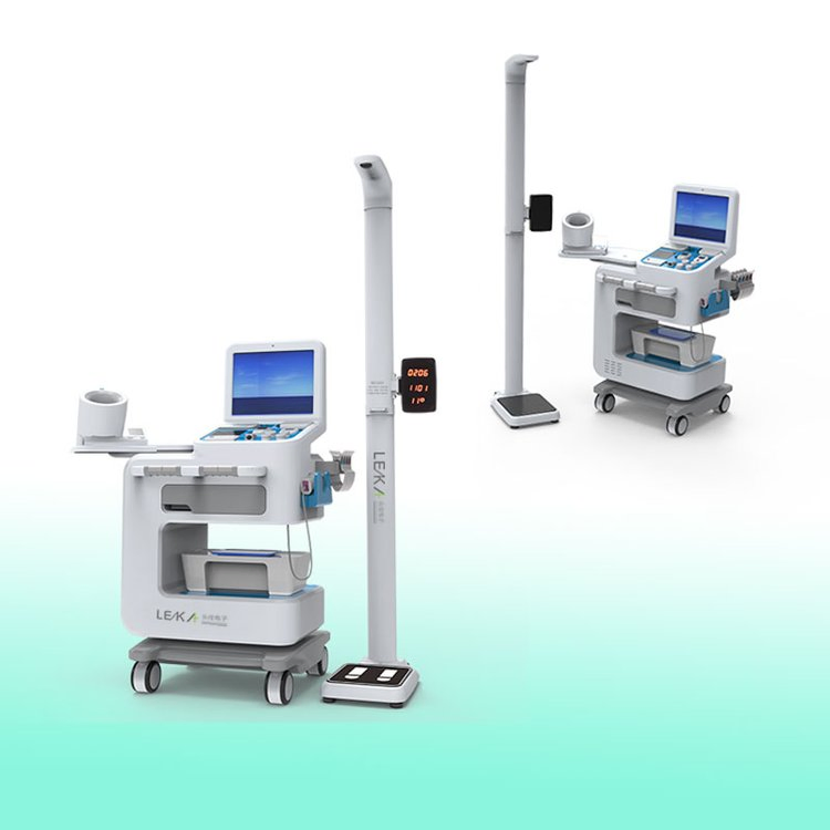 Medical Self Service Health Check up Kiosk for Body Fat Blood Pressure