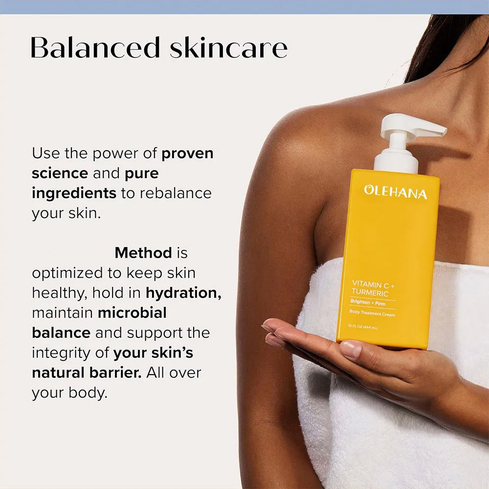 Anti Aging Firming & Brightening, Diminishes Skin Care Body Lotion with Vitamin C and Turmeric