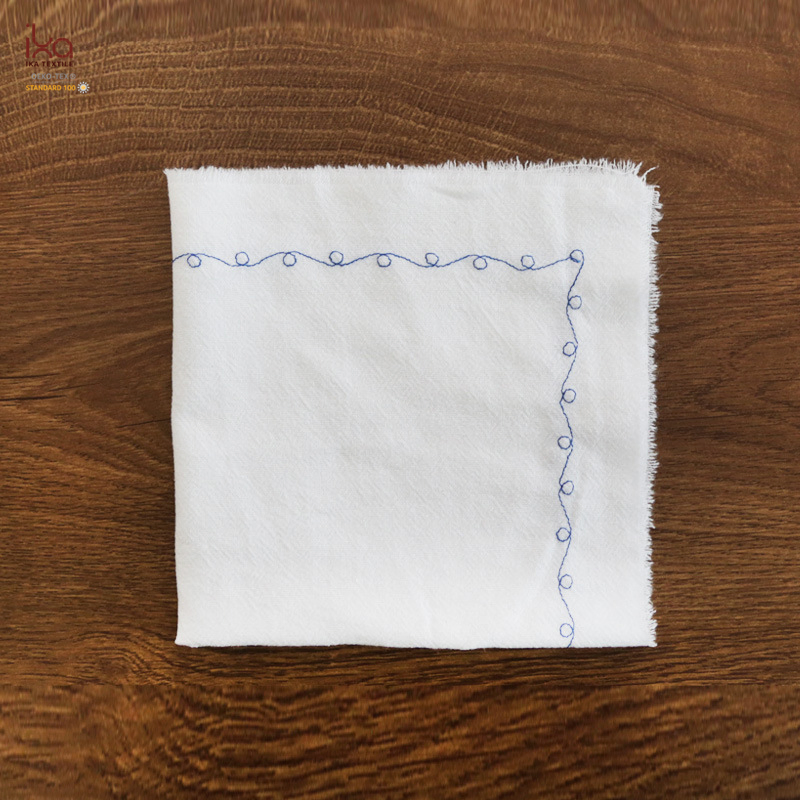 Flower Luxury Coffee Dinner Home Fabric Wedding Wholesale Indoor Outdoor Christmas Decoration Factory Embroidered Fringe Cotton Linen Table Place Mat