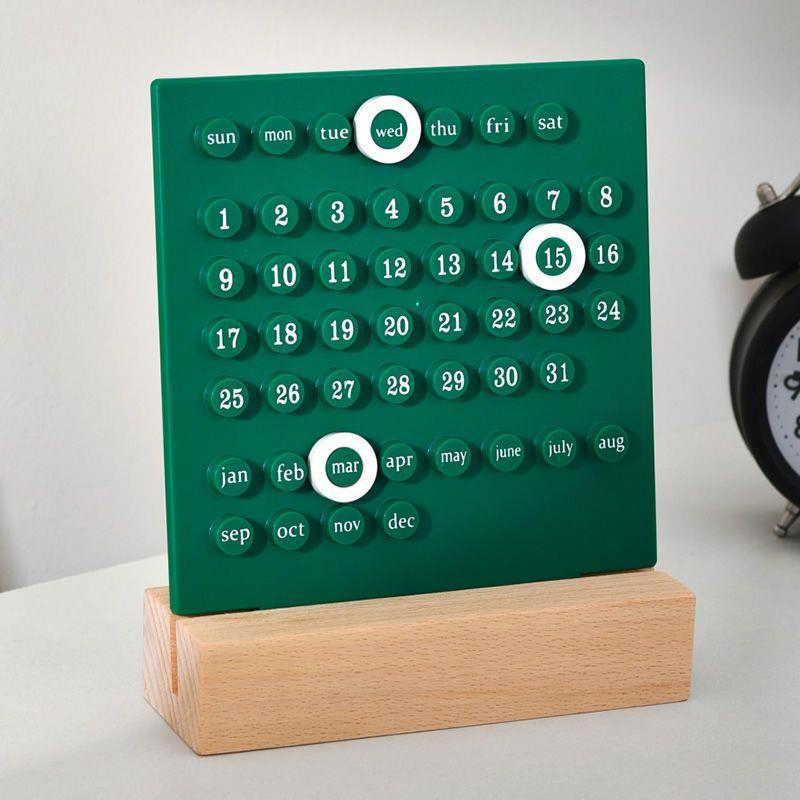Handcrafted Circular Perpetual Calendar - DIY Desk Countdown Display