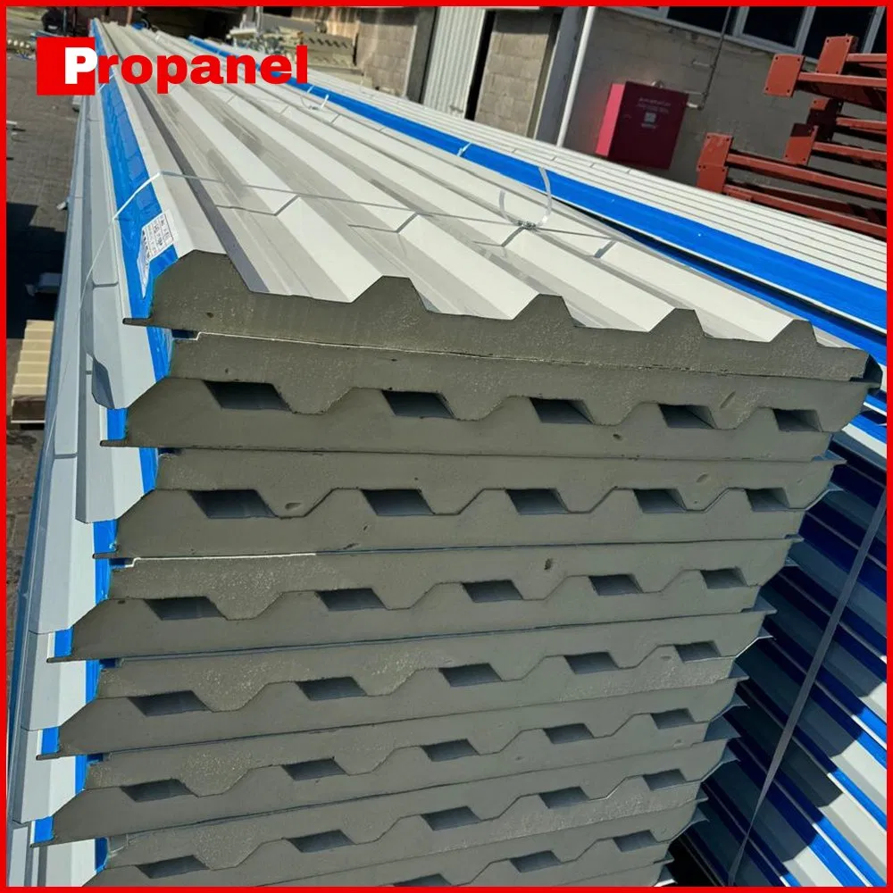 PUR/PU/PIR/Puf Polyurethane Foam Insulation/Insulated Sandwich Wall and Roof Panels for Prefabricated Houses/Steel Structure/Modern Building/Cold Room