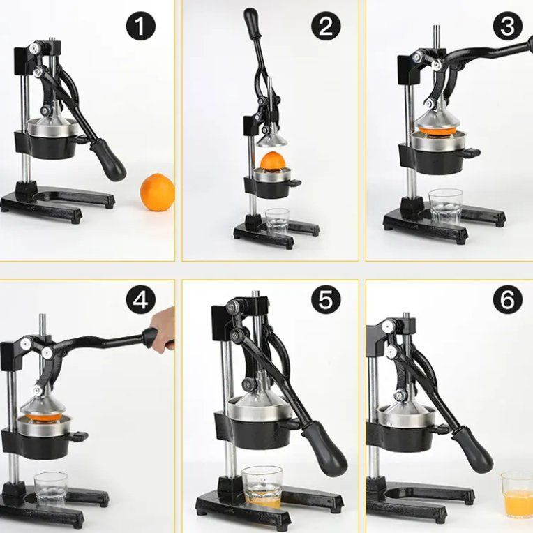 Commercial Manual Fruit Juicer Machine Stainless Steel Vertical Hand Press Squeezer Extractor Orange Juicer