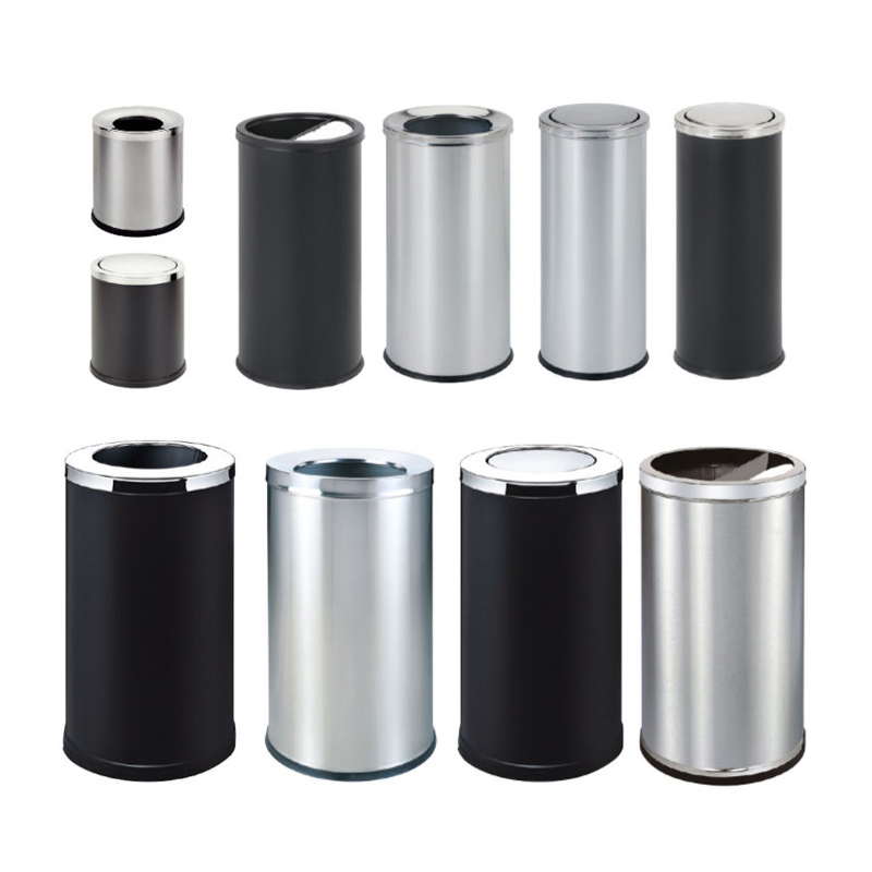 Hot Selling Outdoor High-Quality Hotel Trash Can Metal Waste Bin for School