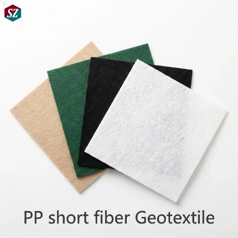 PP Short Fiber Geotextile PP Short Fiber Nonwoven Geotextile for Slope Protection