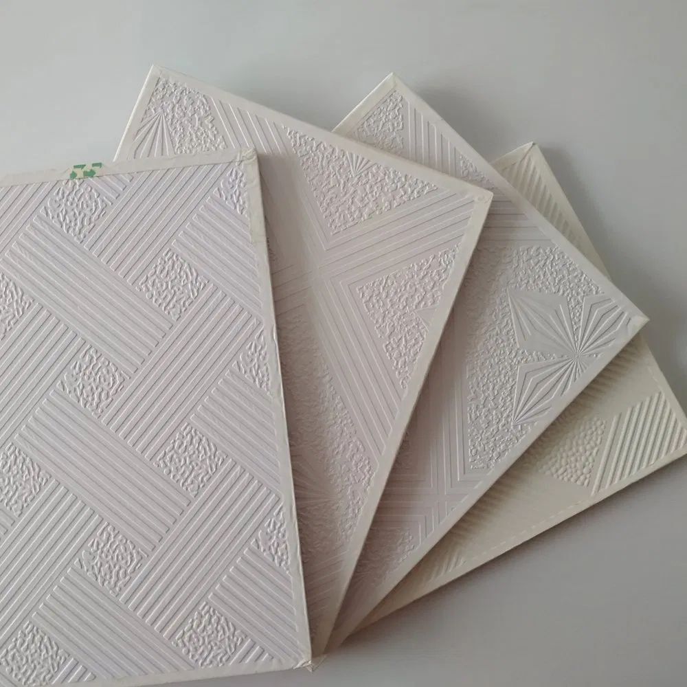 Modern 8.5mm PVC False Ceiling Panel 595X595mm PVC Plasterboard Gypsum for Interior Decorative Ceiling Decoration