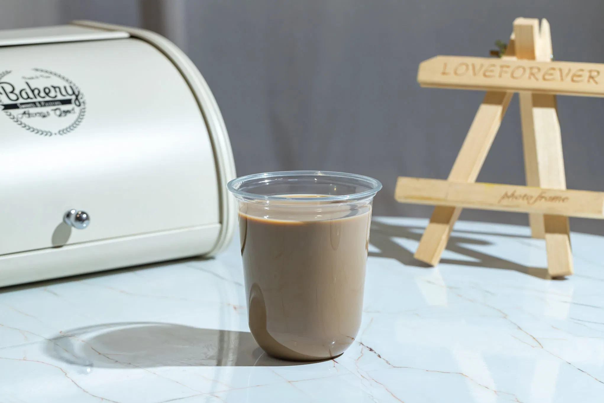 Чашка для боба-чая 16oz U-образная, пластиковая