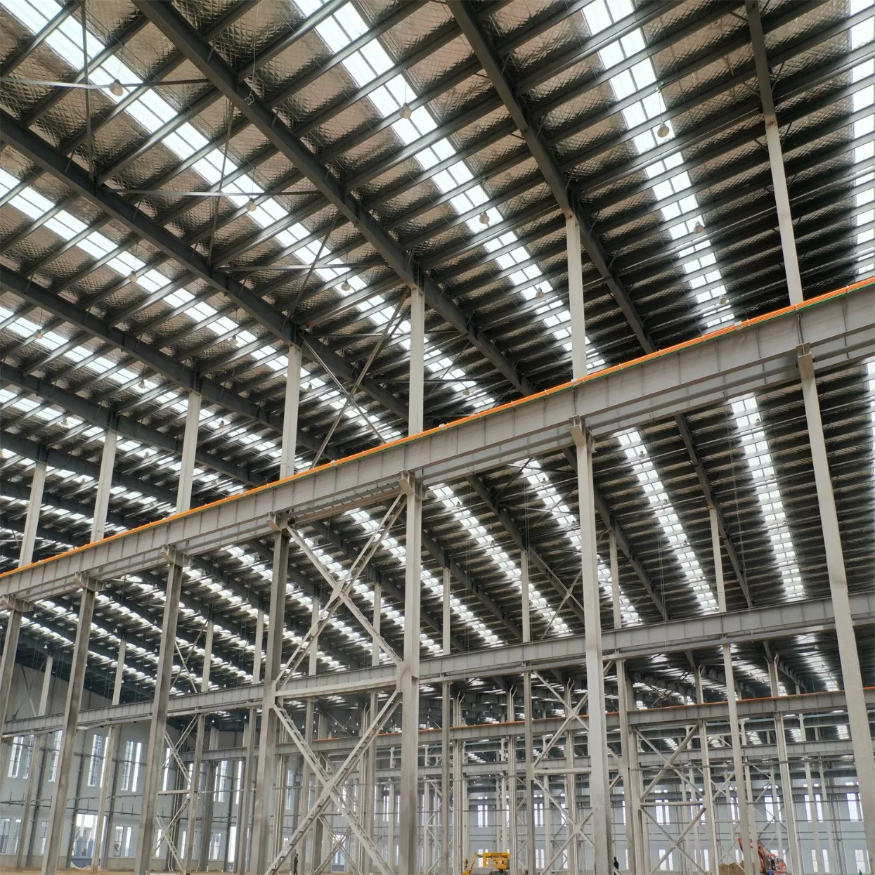 Q345 Q235 Large Construction Prefabricated/Prefab H Beam Light Steel Structure Building for Warehouse/Factory/Workshop/Garage/Hangar/Shed/Building Material