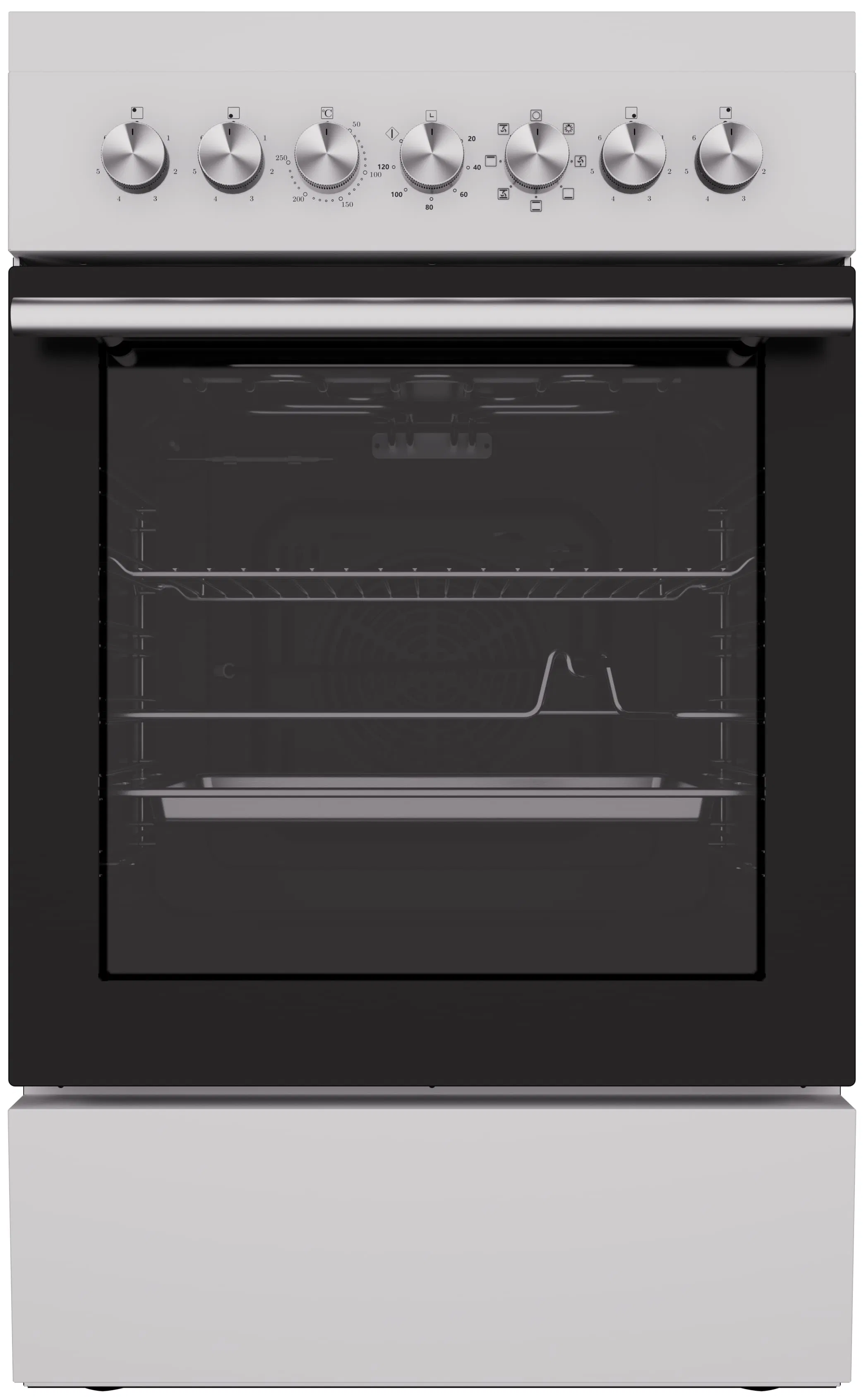 20 Inch Freestanding Electric Range with 4 Ceramic Burners and 2.3 Cu. FT. Single Oven Capacity with Mechanical Timer - White