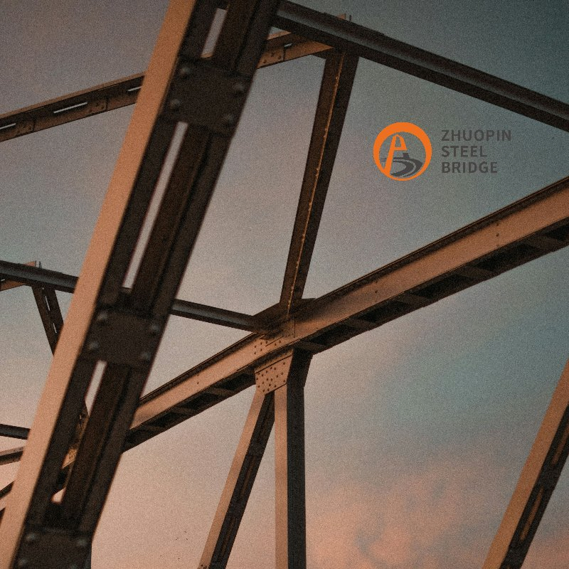 High Quality Double Build Prefabricated Steel Bridge/Zhuopin Steel Bridge