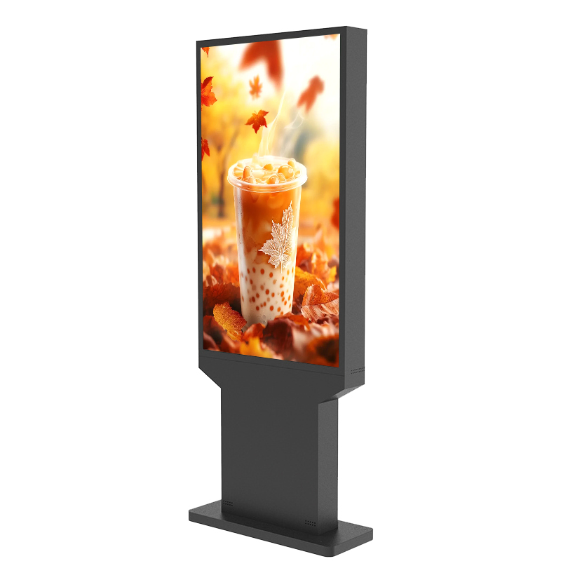 65-Inch IP66-Rated Vertical Floor-Standing Outdoor Waterproof and Dustproof Digital Signage Advertising Machine