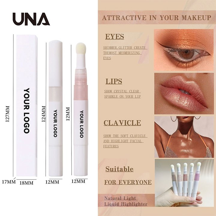 Unbranded High Quality Vegan Long Lasting Pressed Powder Lunar Highlighter Makeup Wholesale Bulk High Pigmented Shiny Highlight