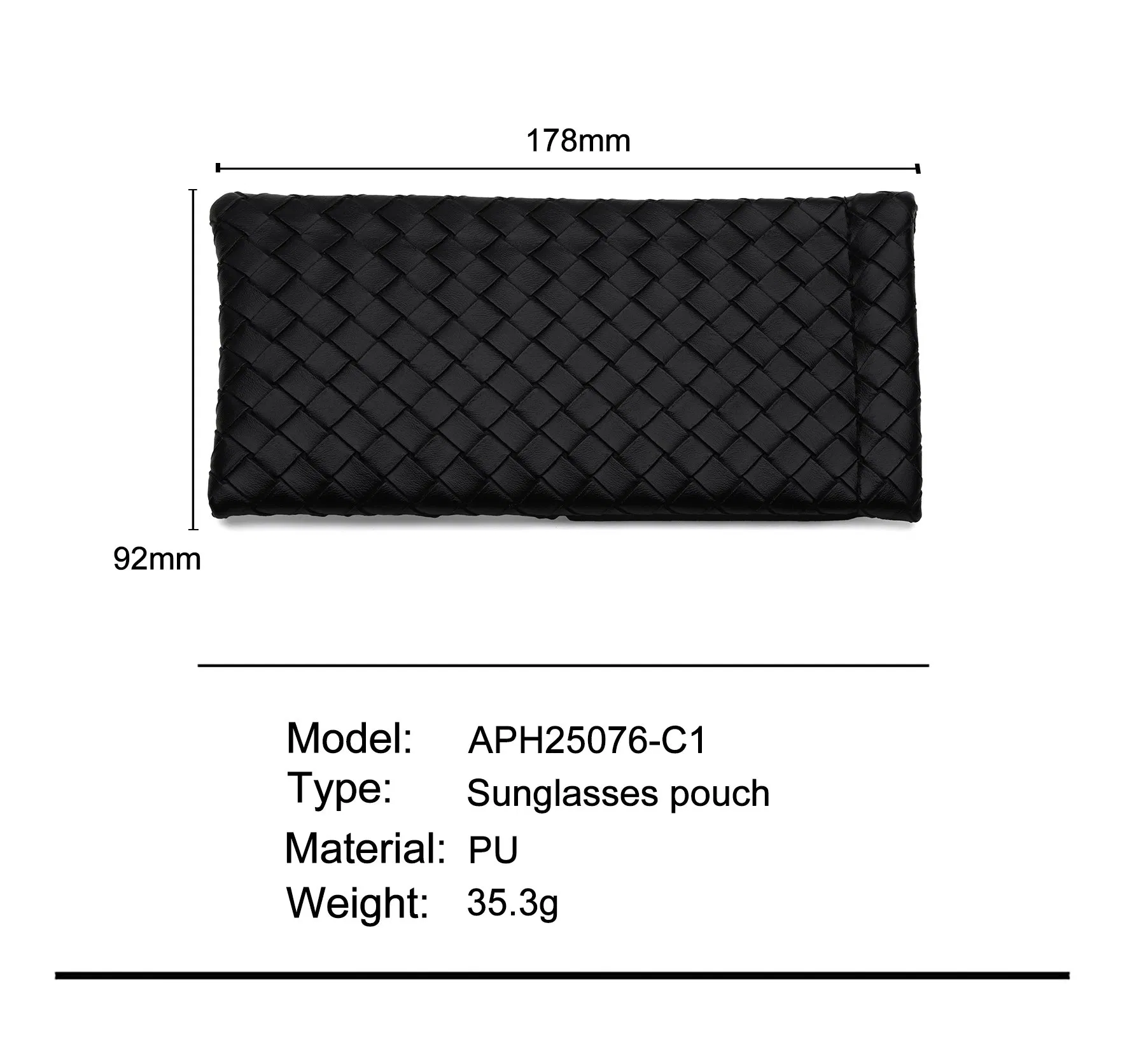 New Style Manufacturer High Quality Wholesale Customized PU Fashion Unisex Glasses Pouch