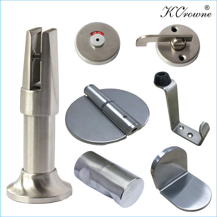 304 Stainless Steel Cubicle Hardware Toilet Partition Accessories
