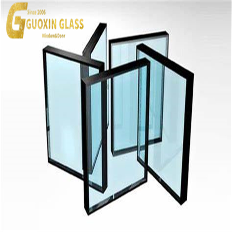 Insulated Low-E Glass by Guoxin - Tempered, Frosted, and Tinted Options