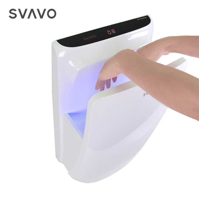 Bathroom Wall Mounted High Speed Jet Hand Dryer 10s Drying Hands Double Side Automatic Hand Dryer