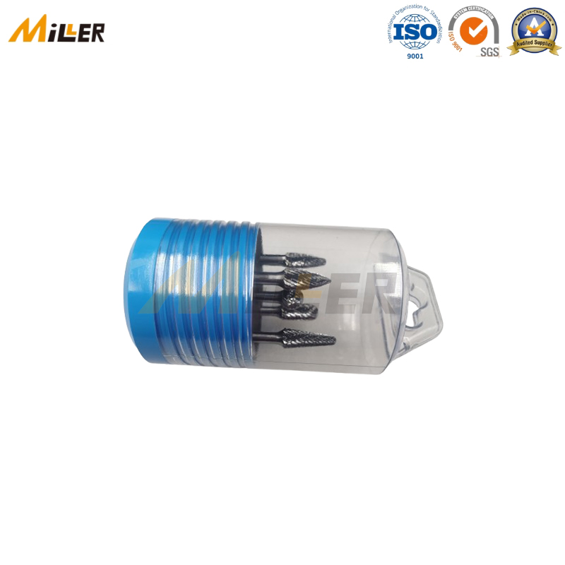 Набор фрез концевых твердосплавных, 5 шт, 1/4'' хвостовик