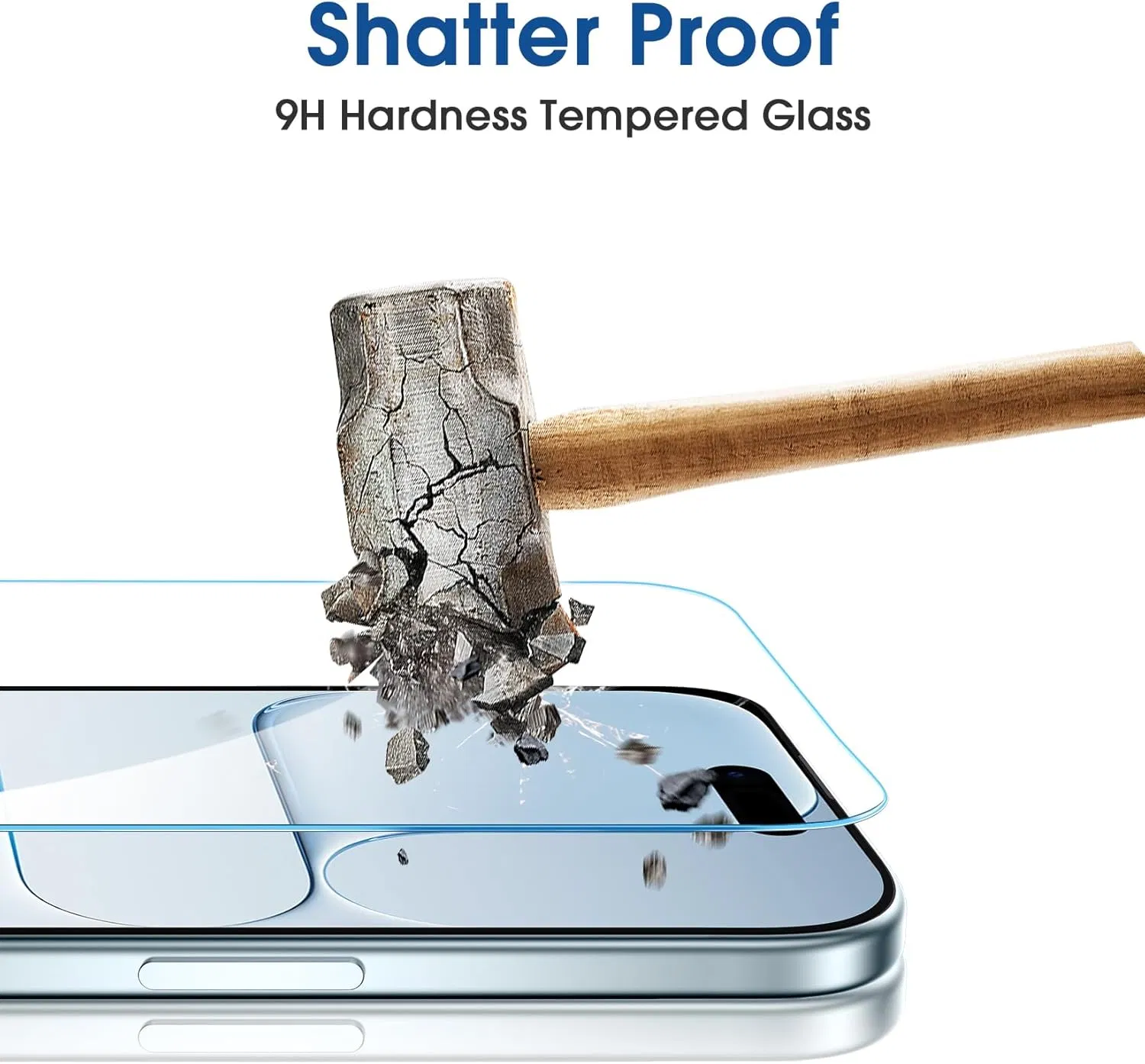 Защитное стекло 2.5D для iPhone с покрытием 9H