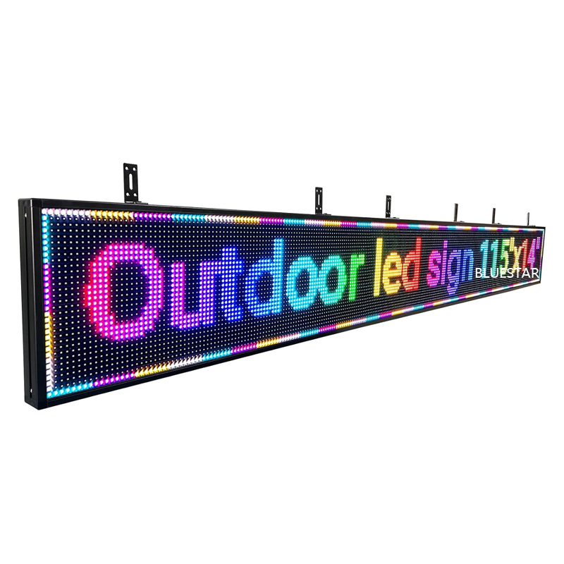 Full Color Outdoor USB LED Scrolling Signboard for Business Promotion