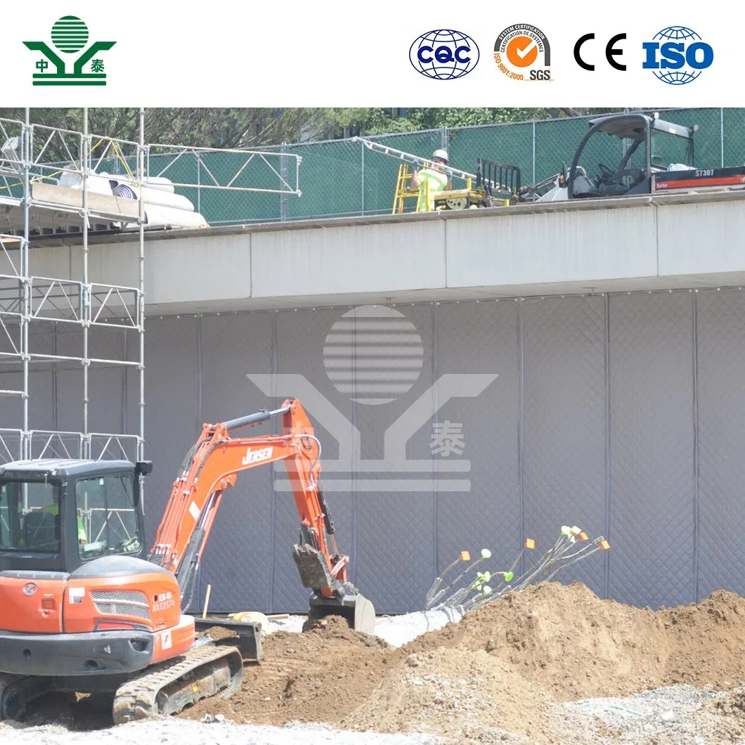 Zhongtai Acrylic Sheet Sound Barrier China Factory Acoustic Fence Construction Glass Acrylic Material Noise Barriers for Construction Sites