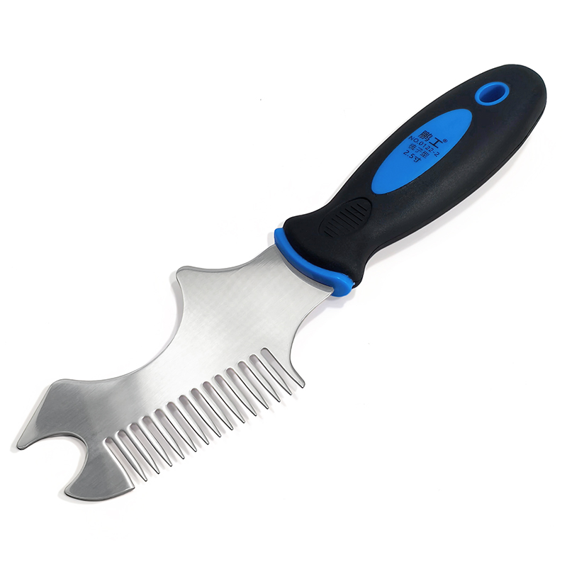 Stainless Steel Comb-Type Multi-Tool: Roller Cleaner, Filling Opener & Putty Knife – All-in-One Hand Tool for Surface Prep