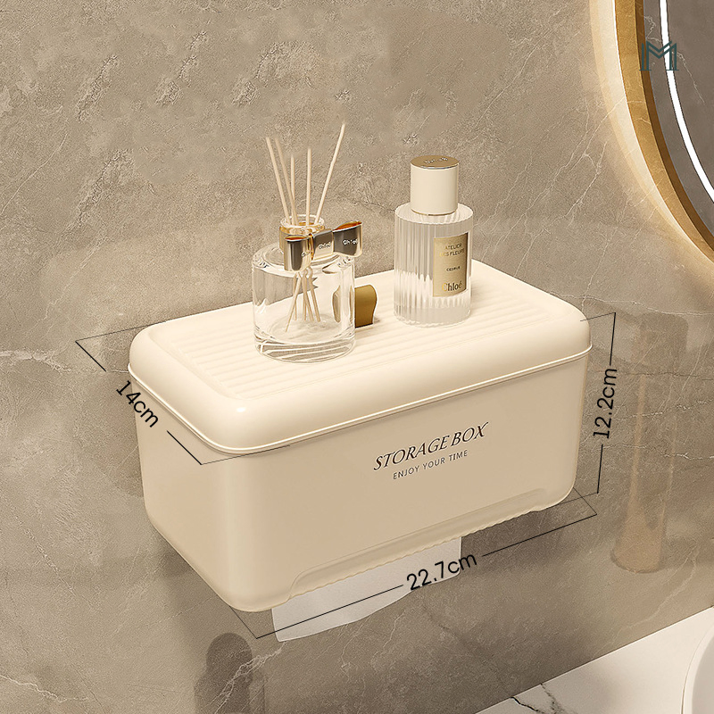 Cream-Color Living Room Tissue Box Bathroom Drawer Box