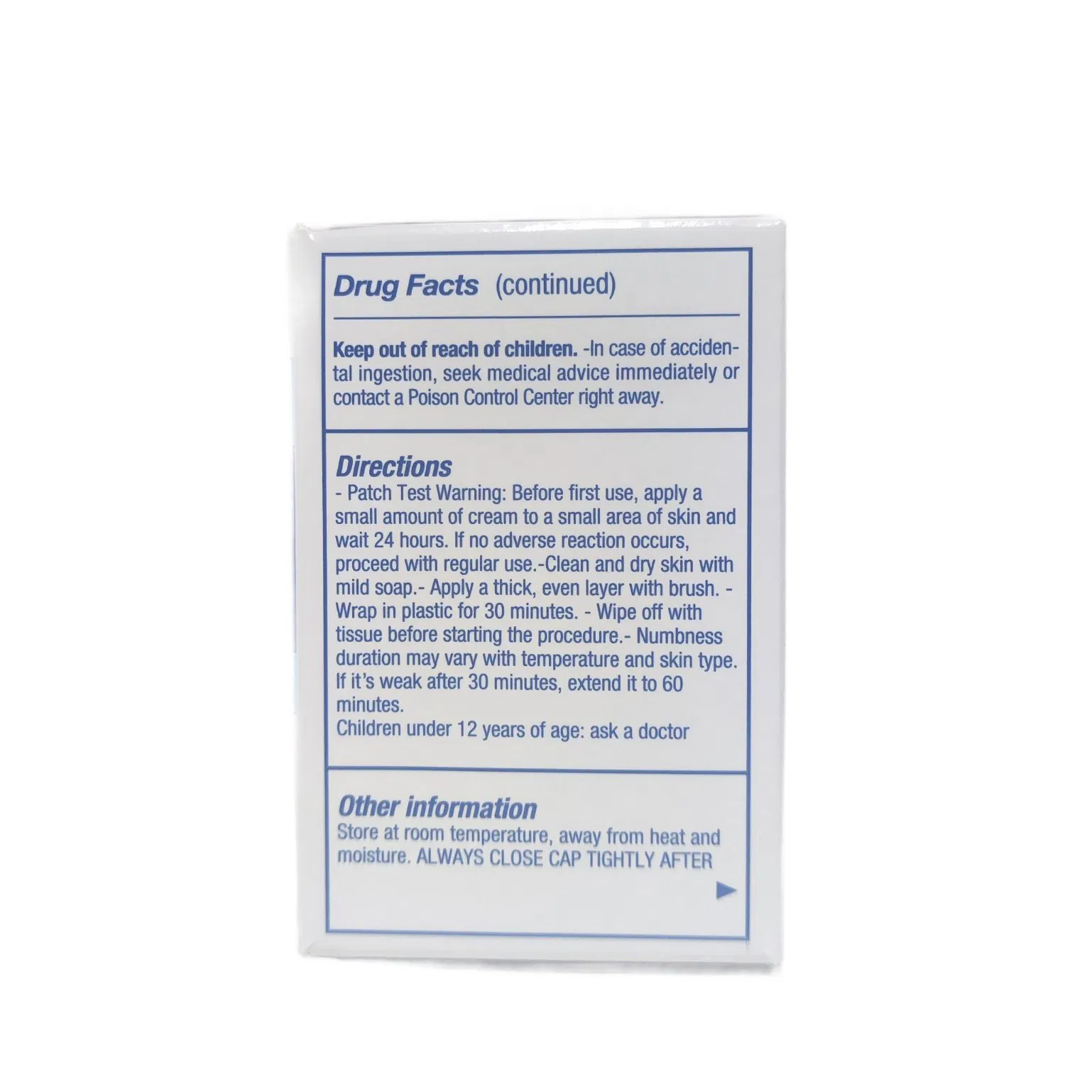 No Harsh Chemicals Temporarily Pain Relief Lidocaine Gel Cream