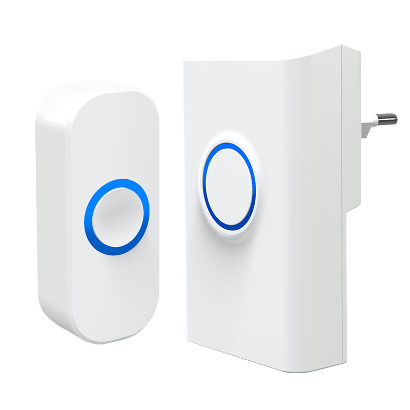 32 Ringtone Cheap Battery Wireless Doorbell with LED Flashing Light for Deaf