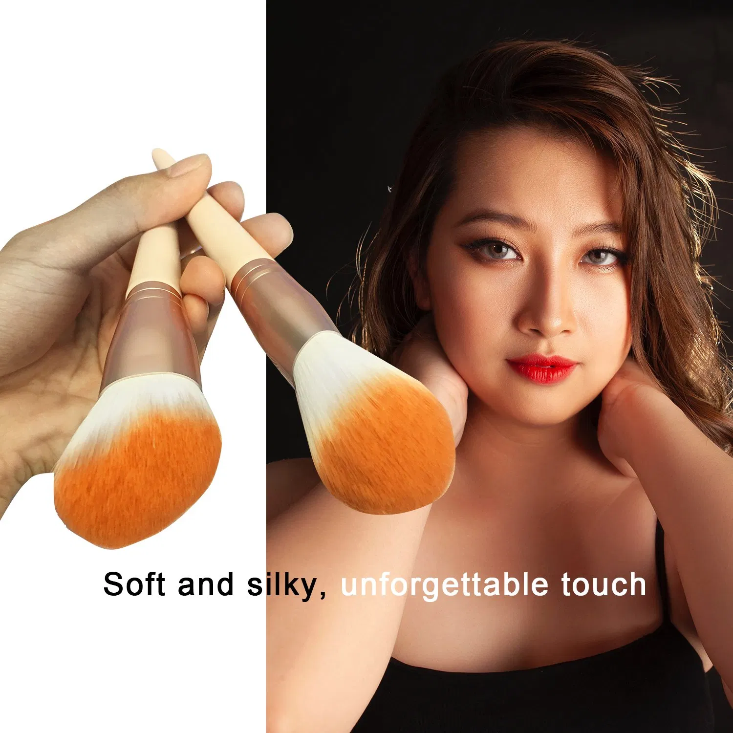 Professional 6PCS Cosmetic Wood Hand Makeup Brush Set