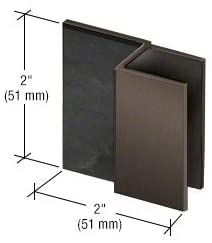 Oil Rubbed Bronze Square Style Frameless Shower Door Stop