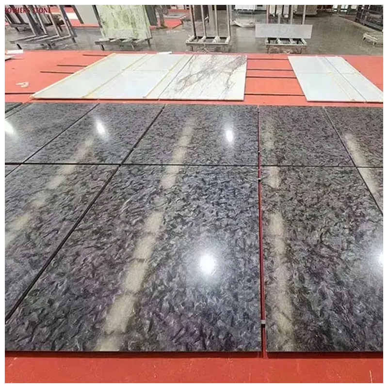 Leathered Black Matrix Quartzite Floor and Wall Tiles