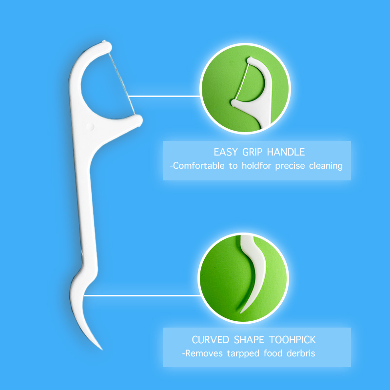 High Quality Flosser Individual Silk Dental Floss Flosser Pick Toothpick 50PCS 60PCS