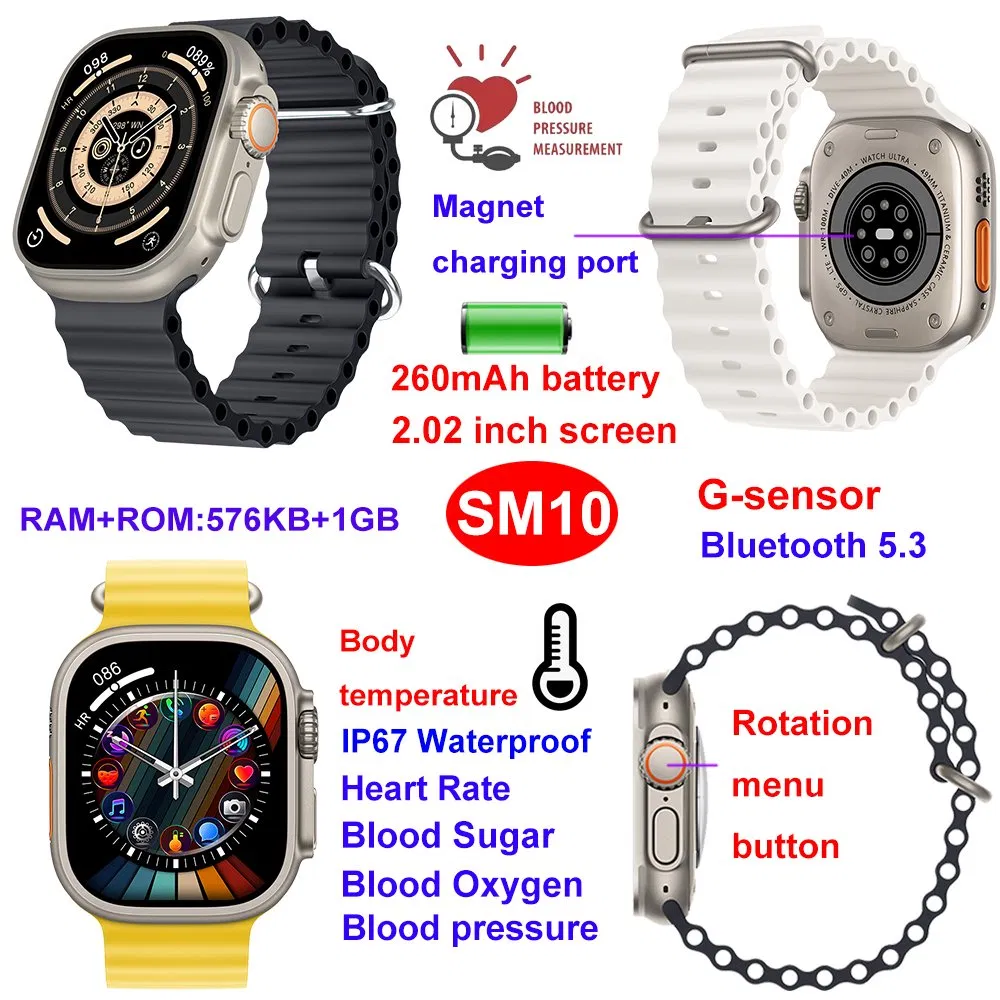 Умный браслет SM10 с измерением давления и SpO2