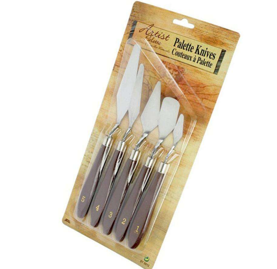 Stainless Steel Painting Palette Knife for Artist Canvas Cake Spatulas Sets