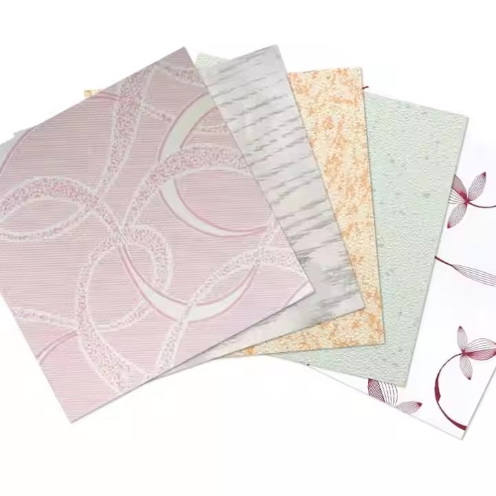 Shockproof Design & Integrated Ceiling & Heat Insulation & Waterproof PVC Gypsum Ceiling Tiles