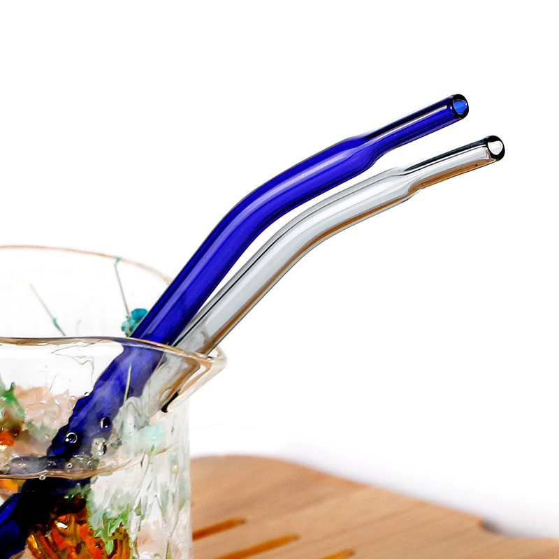 High Borosilicate Clear Glass Straws Environmental Protection Beverage Straight Straw