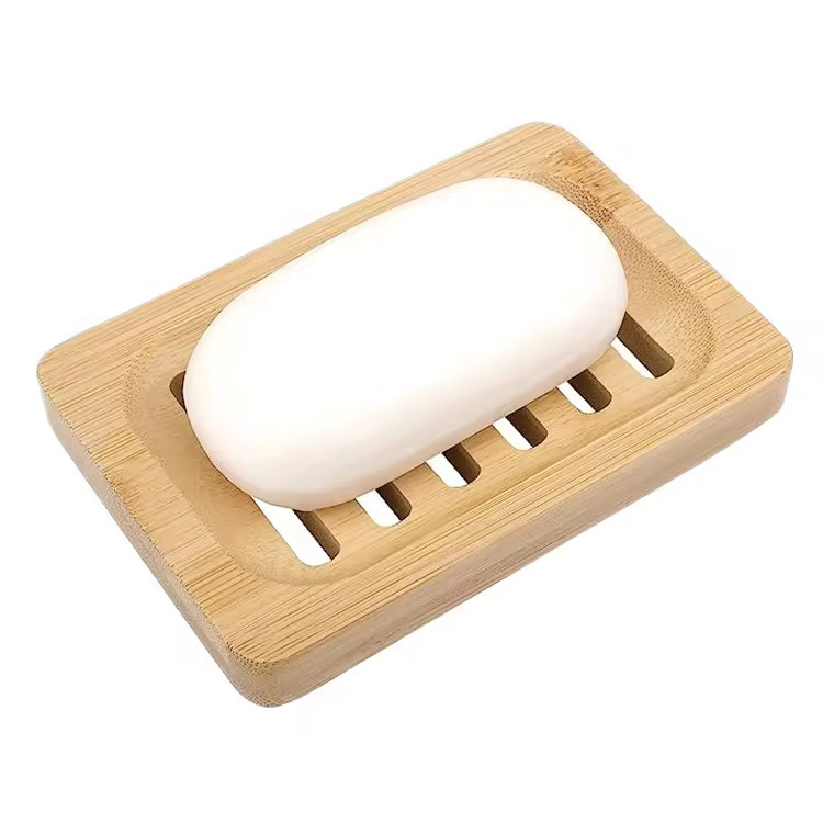 Natural Eco-Friendly Wooden Bamboo Bathroom and Dining Soap Box