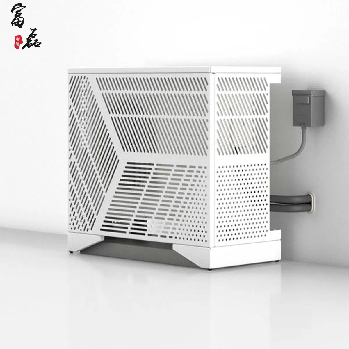 Outdoor Prefabricated Perforated Fireproofing Decorate Aluminum Air Conditioner Outdoor Protective Cover
