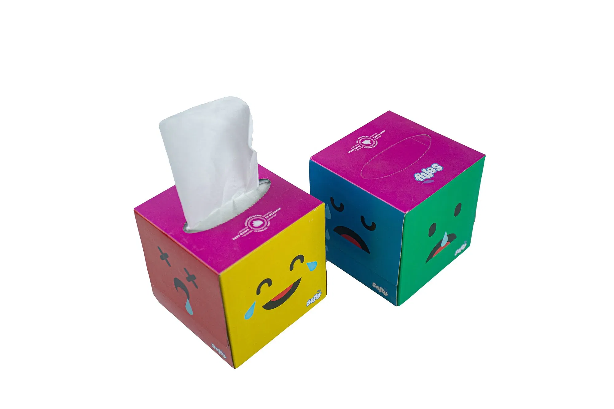 Wholesale Custom Packaging Soft Home Use Virgin Wood Pulp Box Facial Tissue