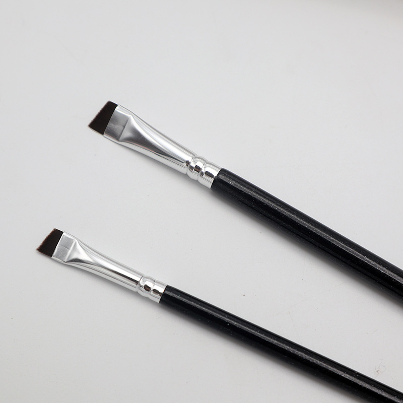 Flat Wooden Ultra-Thin Angled Eyebrow Brush Angle Brush for Eye Brows