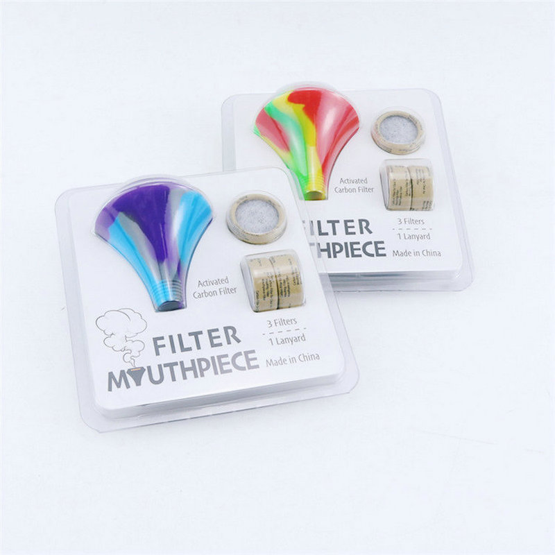 Silicone Mouthpiece with Activated Carbon Filter